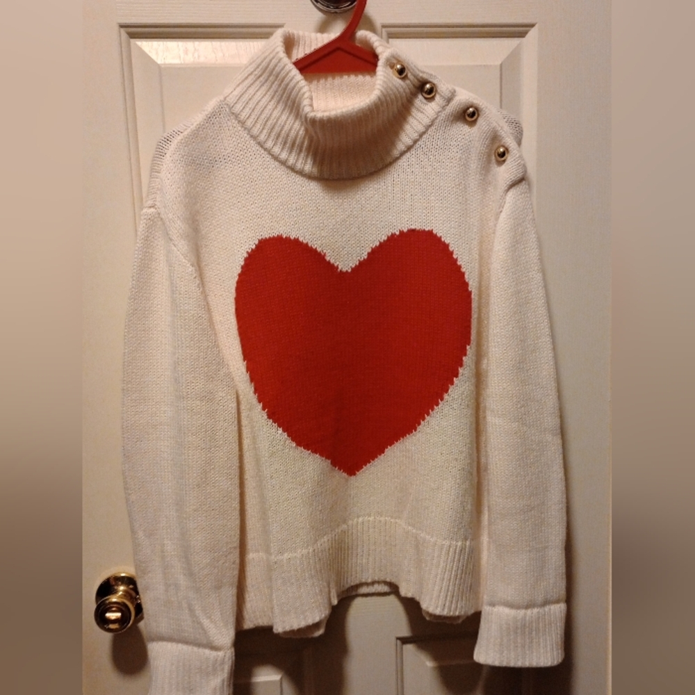 Kate Spade Heart sweater L